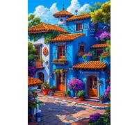 Puzzle 1500 Pieces Fleurs Rue, Jeu éducatif Défi Jouets Stimule Concentration et Imagination, Puzzle Adulte 1500 Pièces 87 x 57 cm