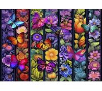 Puzzle 1500 pièces - Flowers and Flyers
