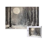 Puzzle 1500 Pieces Forêt Grand Puzzle Classiques en Bois pour Adultes, Jeux Amusants/Colorés/Impossible/Difficiles, Cadeau d'anniversaire ou de Vacances pour la Famille ou Les Amis - Lune 2T-137
