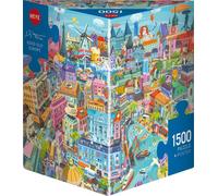 Puzzle 1500 pièces Heye Triangular Good Old Europe