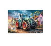 Puzzle 1500 pièces Jeux éducatif Défi Jouets Cadeaux Puzzles Classiques pour Adultes et Enfants à partir de 14 AnsTracteur dans la Rue du Village 57x87cm