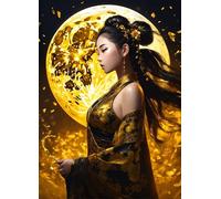 Puzzle 1500 pièces Jeux éducatif Défi Jouets Fille de la Lune Dorée Puzzles Classiques Puzzle DIY Cadeaux de l'art de la Décoration Moderne