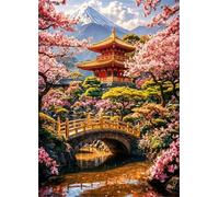 Puzzle 1500 Pièces Jeux éducatif Défi Jouets Loft du Parc Japonais Puzzles Classiques Puzzle DIY Cadeaux de l'art de la Décoration Moderne