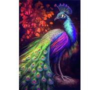 Puzzle 1500 Pièces Jeux éducatif Défi Jouets Paon coloré Puzzles Classiques Puzzle DIY Cadeaux de l'art de la Décoration Moderne