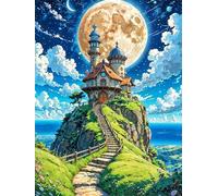 Puzzle 1500 Pièces Jeux éducatif Défi Jouets Paysage du Chalet Lunaire Puzzles Classiques Puzzle DIY Cadeaux de l'art de la Décoration Moderne
