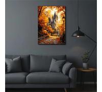 Puzzle 1500 pièces Jeux éducatif Défi Jouets Paysages d'automne du château Puzzles Classiques Puzzle DIY Cadeaux de l'art de la Décoration Moderne