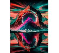 Puzzle 1500 Pièces Jeux éducatif Défi Jouets Reflets de la Montagne des Rêves Puzzles Classiques Puzzle DIY Cadeaux de l'art de la Décoration Moderne