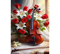 Puzzle 1500 Pièces Jeux éducatif Défi Jouets Violon Fleuri Puzzles Classiques Puzzle DIY Cadeaux de l'art de la Décoration Moderne