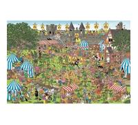 Jan Van Haasteren - Festival de Robin des Bois - Robin Hood Festival - Puzzle Adulte - Humoristique - Carton 100% recyclé - 1500 pièces - Jumbo
