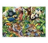 Schmidt-Spiele Puzzle Monde animalier coloré