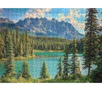 Puzzle 1500 Pieces - lac chaîne Montagnes 87x57 cm Puzzles pour Adultes - Puzzle 1500 Pièces Adultes - avec Une Boîte d'emballage Exquise - Jeu d'Activités Familiales - Cadeau Femmes & Hommes s7h-55