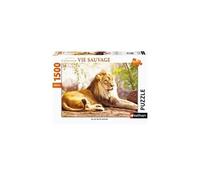 Nathan Puzzle 1500 pièces Le roi de la savane – Qualité supérieure, encastrement parfait