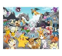 Puzzle 1500 pieces les pokemon a la montagne : pikachu mewtwo dracaufeu bulbizarre salameche tortank G