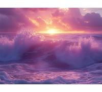Puzzle 1500 Pièces Les Vague de océan Puzzles Classiques onirique n-198 | Puzzle en Bois 87x57cm, Puzzles Familial, Détente et Divertissement, Cadeau Femme, Tableau Decoration Murale