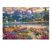 Puzzle 1500 pièces : Majesté de la montagne printanière