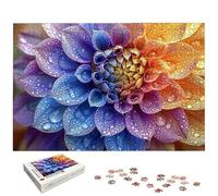 Puzzle 1500 Pièces Mandala, Puzzle 1500 Pièces pour Adultes et Enfants à Partir de 14 Ans, Fleur Puzzles Bois avec Une Boîte d'emballage Exquise, Puzzles pour Décoration Murale, Cadeau Femme, -6566