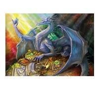 Puzzle 1500 pièces mini : Dragon Bleu et Trésor Magnolia G
