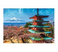 Puzzle 1500 pièces Mont Fuji - TREFL - Paysage et nature - Adulte - Multicolore - Bleu