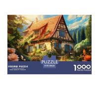 Puzzle 1500 Pièces - Montagne Village Cottage- Adultes Et Enfants Dès 14 Ans - Puzzle De Qualité Supérieure - Encastrement Parfait - Flower Group 38x26cm/1000pcs
