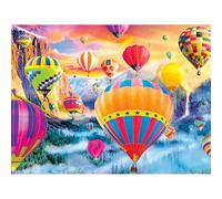 Puzzle 1500 pièces,Montgolfière colorée Puzzl pour Adultes, Puzzles pour Adultes Jeu éducatif Défi Jouet, Jeu d'adresse pour Toute la Famille, Puzzle pour Adulte Enfants
