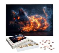 Puzzle 1500 Pièces Mystère, Puzzle 1500 Pièces Adultes et Enfants, Puzzles Bois avec Une Boîte d'emballage Exquise, Jeu Éducatif Puzzles Chat, Decoration Maison, Cadeau Femme, Cadeau Homme, -9049