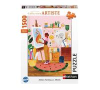 Puzzle 1500 pièces - NATHAN JEUX - 00929 - Tableaux et peintures - Rose - 10+ ans