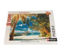 Puzzle 1500 pièces - NATHAN - Plage paradisiaque - Bleu - Voyage et cartes
