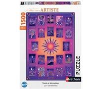 Puzzle 1500 pièces Nathan Tarot et divination Coralie Fau F