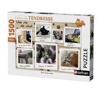 Puzzle 1500 pièces - Nathan - Une vie de chat - Animaux - Mixte - Intérieur