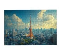 Puzzle 1500 Pieces Paris, Puzzle 1500 Pièces Adultes Ville, Puzzles en Bois pour Adultes Jeux Educatifs, Puzzles avec Une Boîte d'emballage Exquise pour Cadeau Femme, Tableau Decoration Murale -2604