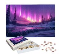 Puzzle 1500 Pièces Paysage, Puzzle 1500 Pièces Adultes et Enfants, Puzzles Bois avec Une Boîte d'emballage Exquise, Jeu Éducatif Puzzles Aurore, Decoration Maison, Cadeau Femme, Cadeau Homme, -7113