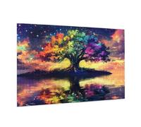 Puzzle 1500 Pièces Paysage Puzzle Adultes Arbre De La Vie Motif avec avec Boîte Cadeau,DIY Wooden Puzzl Enjoy Activités de défi Familial,Tableau Decoration Murale,Cadeau Homme/Femme 87 x 57 cm -289Y
