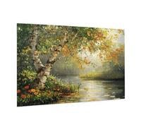 Puzzle 1500 Pièces Paysage Puzzle Adultes Arbre Motif avec Avec Boîte Cadeau, DIY Wooden Puzzl Enjoy Activités de défi Familial pour Tableau Decoration Murale, Cadeau Homme/Femme 87 x 57 cm -297Y