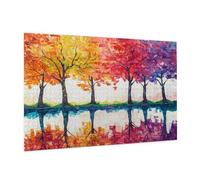 Puzzle 1500 Pièces Paysage Puzzle Adultes Arbre Motif avec avec Boîte Cadeau, DIY Wooden Puzzl Enjoy Activités de défi Familial pour Tableau Decoration Murale, Cadeau Homme/Femme 87 x 57 cm -300Y