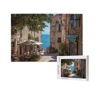 Puzzle 1500 Pièces Paysage Puzzle Rue Motifs,Puzzles Bois Adulte avec Boîte Cadeau,Loisirs Créatifs Adultes DIY Activite Manuelle,Cadeau Anniversaire Homme Femme,Décoration Intérieure,87x57cm,p798t