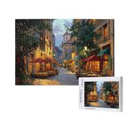 Puzzle 1500 Pièces Paysage Puzzle Rue Motifs,Puzzles Bois Adulte avec Boîte Cadeau,Loisirs Créatifs Adultes DIY Activite Manuelle,Cadeau Anniversaire Homme Femme,Décoration Intérieure,87x57cm,p650t