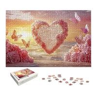 Puzzle 1500 Pièces Plage, Puzzle 1500 Pièces pour Adultes et Enfants à Partir de 14 Ans, Saint Valentin Puzzles Bois avec Une Boîte d'emballage Exquise, pour Décoration Murale, Cadeau Femme, -5242
