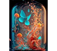 Puzzle 1500 pièces,Plantes à Papillons Puzzl pour Adultes, Puzzles pour Adultes Jeu éducatif Défi Jouet, Jeu d'adresse pour Toute la Famille, Puzzle pour Adulte Enfants
