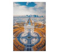 Puzzle 1500 pièces pour Adultes Arc de Triomphe Art Puzzles Puzzle Classique pour Enfants à partir de 10 ans-57x87cm