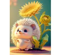 Puzzle 1500 Pièces pour Adultes, Fleur de hérisson Puzzle Adulte 1500 pièces, Jeu de Création et Logique, Activité Détente, Idée Cadeau Adulte Décoration Intérieure