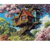 Puzzle 1500 Pièces pour Adultes, paysage Librairie Puzzle Bois Difficile et Coloré, Grand Casse-Tête 87 x 57 cm, Jeu Anti-Stress avec Poster, Décor Murale Maison, Cadeau Anniversaire pour Femme w0-416