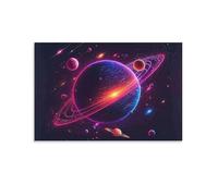 Puzzle 1500 pièces - pour Adultes Système planétaire néonJeu de Puzzle Classique pour Toute la Famille - Cadeaux pour Femmes - Cadeaux pour Hommes 57x87cm
