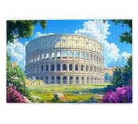 Puzzle 1500 Pièces, Puzzle 1500 Pièces Adultes en Bois, Bricolage Jeu Éducatif avec Boite Cadeau pour Adultes, Bois Épais et Résistant, Puzzles pour Décor, Idee Cadeau Femme Homme, Thème: Rome, A-57