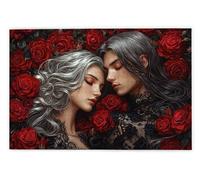 Puzzle 1500 Pièces, Puzzle 1500 Pièces Adultes en Bois, Bricolage Jeu Éducatif avec Boite Cadeau pour Adultes, Bois Épais et Résistant, Puzzles pour Décor, Cadeau Femme Homme, Thème: Romantique, U-81