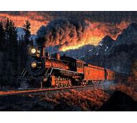 Puzzle 1500 pièces, Puzzle Impossible Adultes 87 x 57 cm, Impression Haute Définition, Jeux Éducatifs et Créatifs, Puzzles Bois Anti-Stress pour Toute la Famille, Décor Murale, Former Montagne w0-493