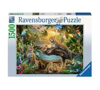Ravensburger - Puzzle Adulte 1500p - Léopards dans la Jungle - Adultes, Enfants dès 14 Ans - Puzzle de qualité supérieure 80x60cm - Animaux Sauvages - 17435