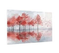 Puzzle 1500 Pièces Rétro Puzzle Adultes Arbre Motif avec Avec Boîte Cadeau, DIY Wooden Puzzl Enjoy Activités de défi Familial pour Tableau Decoration Murale, Cadeau Homme/Femme 87 x 57 cm -1521Y