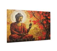 Puzzle 1500 Pièces Rétro Puzzle Adultes Zen Motif avec avec Boîte Cadeau, DIY Wooden Puzzl Enjoy Activités de défi Familial pour Tableau Decoration Murale, Cadeau Homme/Femme 87 x 57 cm -1473Y