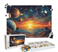 Puzzle 1500 Pieces rêve Planète - Grand Puzzles Bois - Puzzle 1500 Pièces Adultes - Jeu D'Intelligence - Emballage Boîte - Découpe de Précision - Qualité Puzzles Coloré pour Décor D’intérieur W3H-98