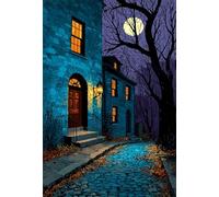 Puzzle 1500 Pieces Rue Lune, Jeu éducatif Défi Jouets Stimule Concentration et Imagination, Puzzle Adulte 1500 Pièces 87 x 57 cm